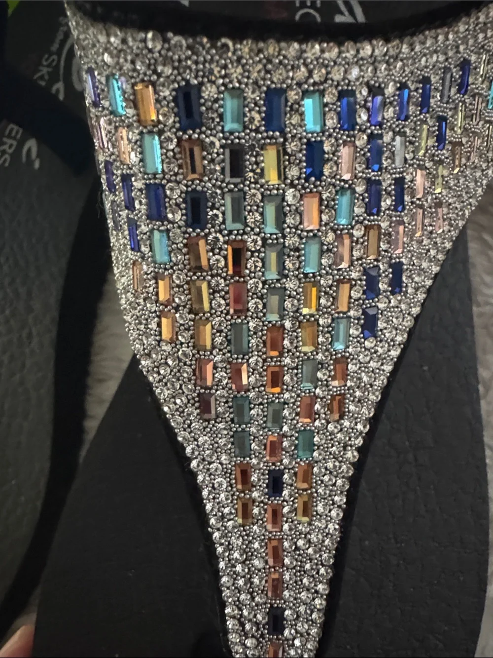 Skechers Cali® Meditation Rockstar Multi-Color Rhinestone Women's Sandals